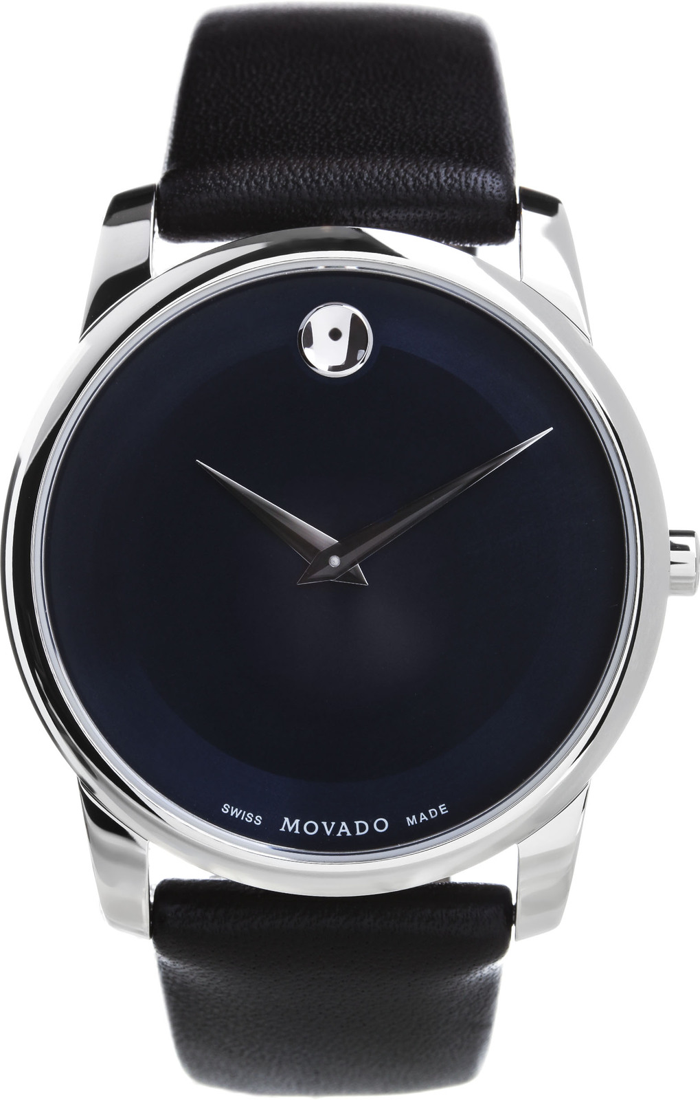 Movado Museum Classic 0606610 Movado Museum Classic 0606610Наручные часы<br>Швейцарские часы Movado Museum Classic 0606610 Часы входят в модельный ряд коллекции Museum Classic. Это модные мужские часы. Материал корпуса часов — сталь. Циферблат часов защищает сапфировое стекло. Водозащита этих часов 30 м. Цвет циферблата - черный. Циферблат часов содержит часы, минуты. Диаметр корпуса 38мм.<br><br>Пол: Мужские<br>Страна-производитель: Швейцария<br>Механизм: Кварцевый<br>Материал корпуса: Сталь<br>Материал ремня/браслета: Кожа<br>Водозащита, диапазон: 20 - 100 м<br>Стекло: Сапфировое<br>Толщина корпуса: None<br>Стиль: Мода