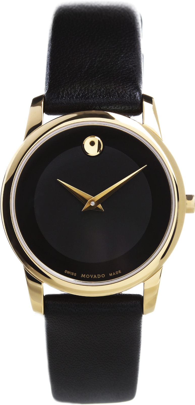 Movado Museum 0606877 Movado Museum 0606877Наручные часы<br>Швейцарские часы Movado Museum 0606877<br><br>Пол: Женские<br>Страна-производитель: Швейцария<br>Механизм: Кварцевый<br>Материал корпуса: Сталь<br>Материал ремня/браслета: Кожа<br>Водозащита, диапазон: 20 - 100 м<br>Стекло: Сапфировое<br>Толщина корпуса: None<br>Стиль: Классика