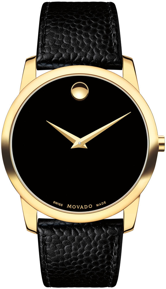 Movado Museum Classic 0607014 Movado Museum Classic 0607014Наручные часы<br>Швейцарские часы Movado Museum Classic 0607014<br><br>Пол: Мужские<br>Страна-производитель: Швейцария<br>Механизм: Кварцевый<br>Материал корпуса: Сталь<br>Материал ремня/браслета: Кожа<br>Водозащита, диапазон: None<br>Стекло: Сапфировое<br>Толщина корпуса: None<br>Стиль: None