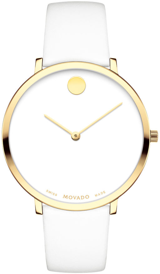 Movado 70th Anniversary 0607138 Movado 70th Anniversary 0607138Наручные часы<br>Швейцарские часы Movado 70th Anniversary 0607138<br><br>Пол: Женские<br>Страна-производитель: Швейцария<br>Механизм: Кварцевый<br>Материал корпуса: Сталь<br>Материал ремня/браслета: Кожа<br>Водозащита, диапазон: None<br>Стекло: Сапфировое<br>Толщина корпуса: 5,85 мм<br>Стиль: None
