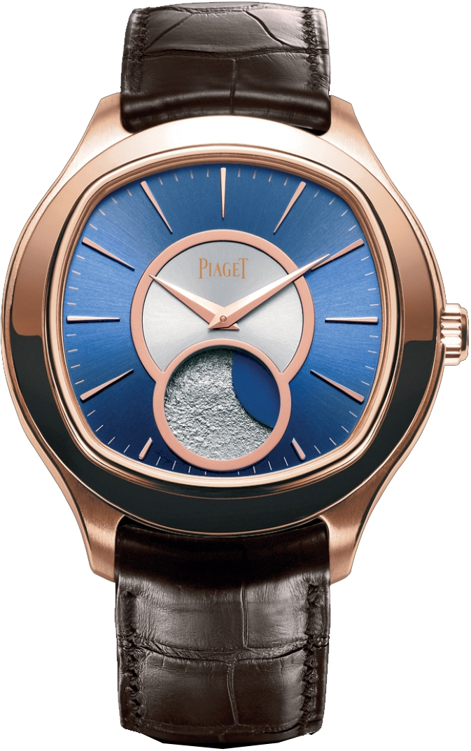 Piaget Emperador Coussin XL G0A34022 Piaget Emperador Coussin XL G0A34022Наручные часы<br>Швейцарские часы Piaget Emperador Coussin XL G0A34022Часы входят в модельный ряд коллекции Emperador Coussin XL. Это великолепные мужские часы. Материал корпуса часов — золото. Циферблат часов защищает сапфировое стекло. Водозащита этой модели 30 м . Основной цвет циферблата синий. Из основных функций на циферблате представлены: часы, минуты. В этих часах используются такие усложнения как фаза луны, . Часы обладают корпусом 46,5мм.<br><br>Пол: Мужские<br>Страна-производитель: Швейцария<br>Механизм: Механический<br>Материал корпуса: Золото<br>Материал ремня/браслета: Кожа<br>Водозащита, диапазон: 20 - 100 м<br>Стекло: Сапфировое<br>Толщина корпуса: None<br>Стиль: Классика