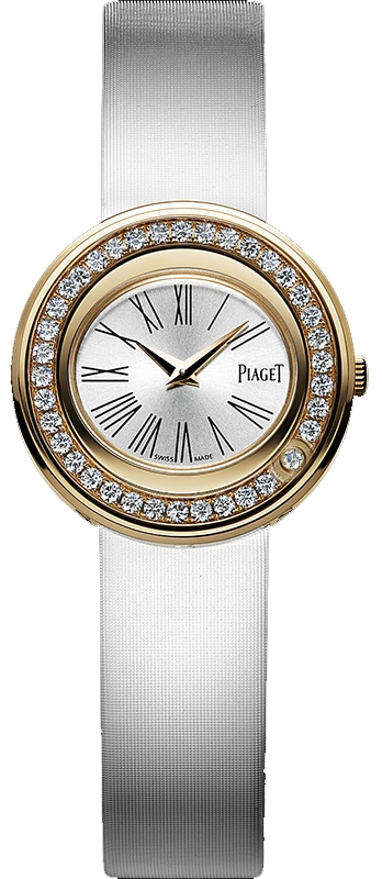Piaget Possession G0A36188 Piaget Possession G0A36188Наручные часы<br>Швейцарские часы Piaget Possession G0A36188<br><br>Пол: Женские<br>Страна-производитель: Швейцария<br>Механизм: Кварцевый<br>Материал корпуса: Золото 18К<br>Материал ремня/браслета: Текстиль<br>Водозащита, диапазон: 20 - 100 м<br>Стекло: Сапфировое<br>Толщина корпуса: 6 мм<br>Стиль: Классика