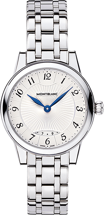 Montblanc Boheme 111207 Montblanc Boheme 111207Наручные часы<br>Швейцарские часы Montblanc Boheme Date 111207<br><br>Пол: Женские<br>Страна-производитель: Швейцария<br>Механизм: Кварцевый<br>Материал корпуса: Сталь<br>Материал ремня/браслета: Сталь<br>Водозащита, диапазон: 20 - 100 м<br>Стекло: Сапфировое<br>Толщина корпуса: 6,86 мм<br>Стиль: Классика
