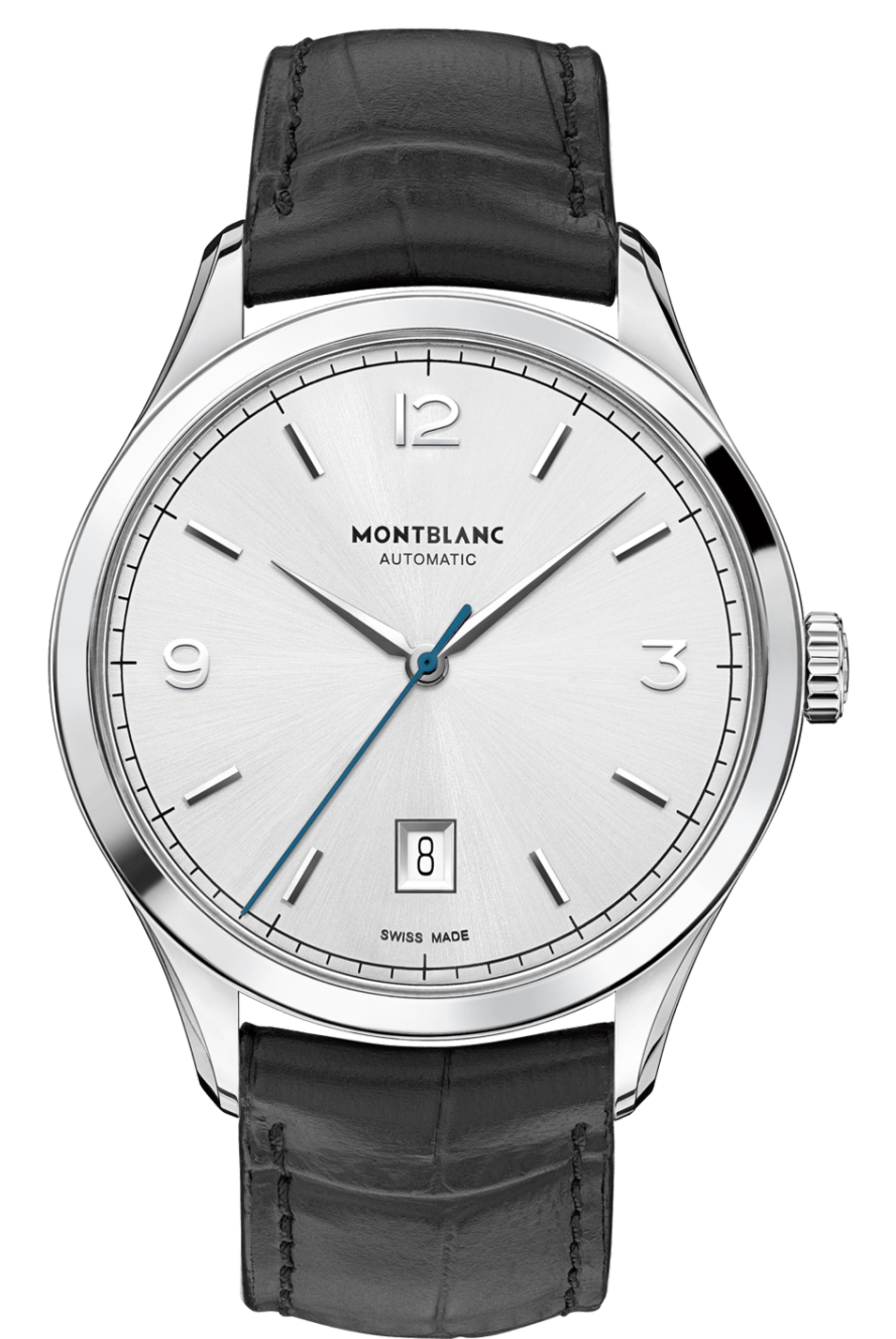 Montblanc Heritage 112533 Montblanc Heritage 112533Наручные часы<br>Швейцарские часы Montblanc Heritage Chronométrie Automatic 112533Создатели модели Montblanc Heritage Chronométrie Automatic отдали приоритет функциональности, выраженной через классические коды швейцарского часового искусства: элегантный лаконичный дизайн, серебристо-белый циферблат с отделкой солнечные лучи, накладные часовые метки с родиевым напылением, граненые часовая и минутная стрелки в форме мечей и вороненая центральная секундная стрелка, элегантный тонкий корпус диаметром 40 мм из нержавеющей стали. Выпуклое сапфировое стекло с двойным антибликовым покрытием. Механизм - Montblanc MB 24.09 - механический с автоподзаводом, 28800 полуколебаний/час, 25 камней, около 42 часов запас хода. Диаметр корпуса - 40 мм. Ремешок из кожи аллигатора. Водозащита - 30 метров.<br><br>Пол: Мужские<br>Страна-производитель: Швейцария<br>Механизм: Механический<br>Материал корпуса: Сталь<br>Материал ремня/браслета: Кожа<br>Водозащита, диапазон: 20 - 100 м<br>Стекло: Сапфировое<br>Толщина корпуса: 7,65 мм<br>Стиль: Классика