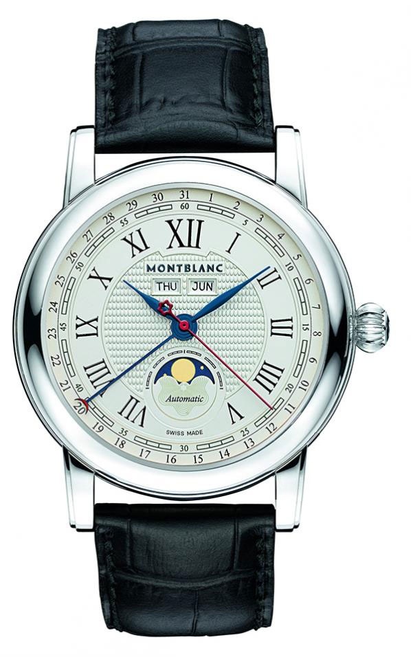 Montblanc Star 113645 Montblanc Star 113645Наручные часы<br>Швейцарские часы Montblanc Star Quantième Complet 113645<br><br>Пол: Мужские<br>Страна-производитель: Швейцария<br>Механизм: Механический<br>Материал корпуса: Сталь<br>Материал ремня/браслета: Кожа<br>Водозащита, диапазон: 20 - 100 м<br>Стекло: Сапфировое<br>Толщина корпуса: 12,17 мм<br>Стиль: Классика