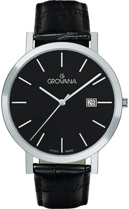 Grovana Traditional 1230.1937 Grovana Traditional 1230.1937Наручные часы<br>Швейцарские часы Grovana Traditional 1230.1937<br><br>Пол: Мужские<br>Страна-производитель: Швейцария<br>Механизм: Кварцевый<br>Материал корпуса: Сталь<br>Материал ремня/браслета: Кожа<br>Водозащита, диапазон: None<br>Стекло: Сапфировое<br>Толщина корпуса: None<br>Стиль: None
