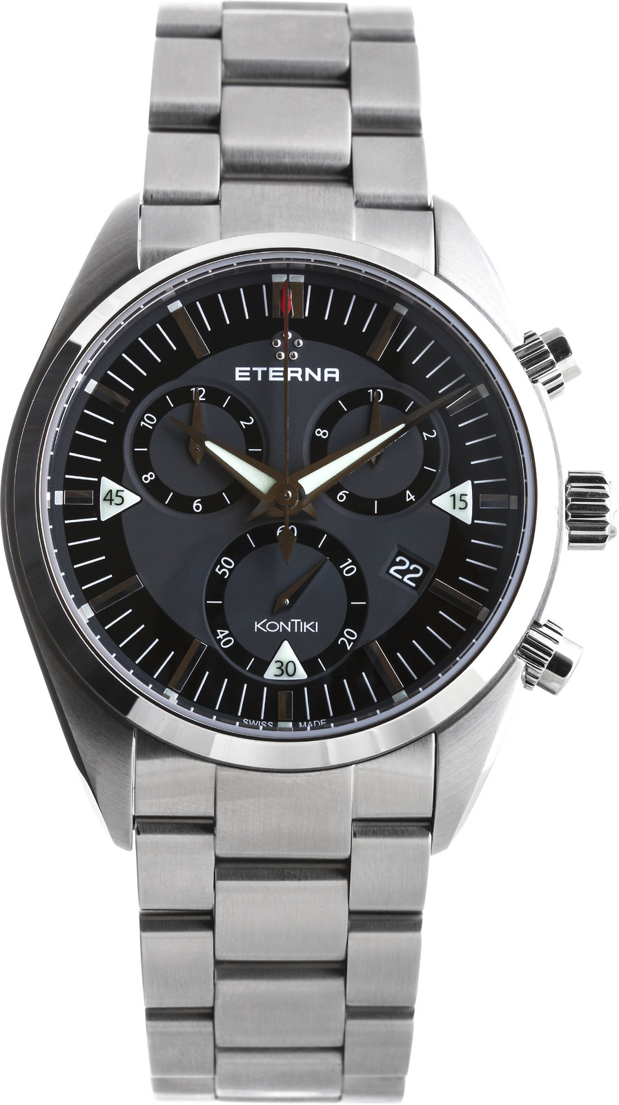 Eterna Adventure 1250.41.41.0217 Eterna Adventure 1250.41.41.0217Наручные часы<br>Швейцарские часы Eterna Adventure 1250.41.41.0217<br><br>Пол: Мужские<br>Страна-производитель: Швейцария<br>Механизм: Кварцевый<br>Материал корпуса: Сталь<br>Материал ремня/браслета: Сталь<br>Водозащита, диапазон: 200 - 800 м<br>Стекло: Сапфировое<br>Толщина корпуса: 13 мм<br>Стиль: Классика