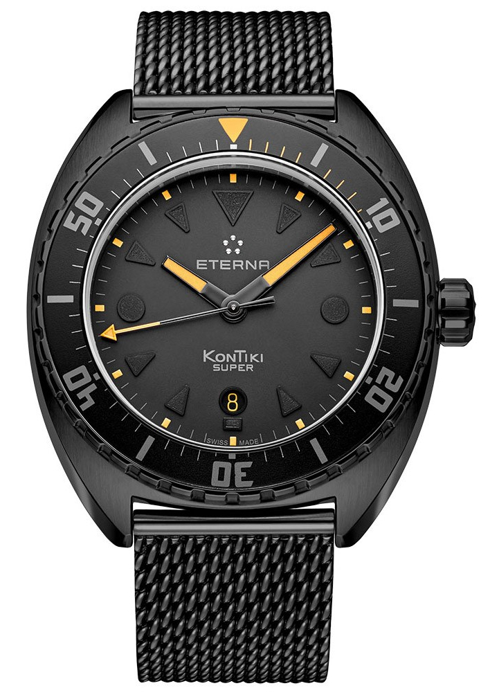 Eterna Super KonTiki 1273.43.41.1365 Eterna Super KonTiki 1273.43.41.1365Наручные часы<br>Швейцарские часы Eterna Super KonTiki 1273.43.41.1365<br><br>Пол: Мужские<br>Страна-производитель: Швейцария<br>Механизм: Кварцевый<br>Материал корпуса: Сталь<br>Материал ремня/браслета: Сталь<br>Водозащита, диапазон: None<br>Стекло: Сапфировое<br>Толщина корпуса: 12,6 мм<br>Стиль: None
