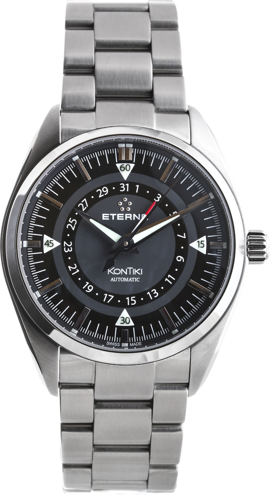 Eterna Adventure 1598.41.41.0217 Eterna Adventure 1598.41.41.0217Наручные часы<br>Швейцарские часы Eterna Adventure 1598.41.41.0217<br><br>Пол: Мужские<br>Страна-производитель: Швейцария<br>Механизм: Механический<br>Материал корпуса: Сталь<br>Материал ремня/браслета: Сталь<br>Водозащита, диапазон: 200 - 800 м<br>Стекло: Сапфировое<br>Толщина корпуса: 13 мм<br>Стиль: Классика