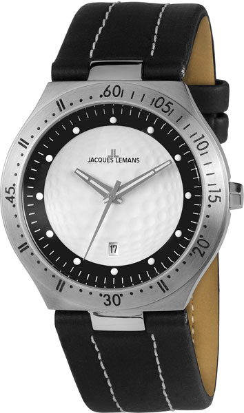 Jacques Lemans Golf 1-1838A Jacques Lemans Golf 1-1838AНаручные часы<br>Австрийские часы Jacques Lemans Golf 1-1838A<br><br>Пол: Мужские<br>Страна-производитель: Австрия<br>Механизм: Кварцевый<br>Материал корпуса: Сталь<br>Материал ремня/браслета: Кожа<br>Водозащита, диапазон: None<br>Стекло: Минеральное<br>Толщина корпуса: None<br>Стиль: None