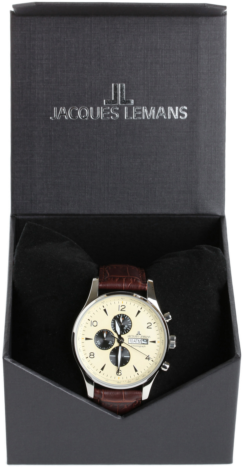 Jacques Lemans London 1-1844C Jacques Lemans London 1-1844CНаручные часы<br>Австрийские часы Jacques Lemans London 1-1844C<br><br>Пол: Мужские<br>Страна-производитель: Австрия<br>Механизм: Кварцевый<br>Материал корпуса: Сталь<br>Материал ремня/браслета: Кожа<br>Водозащита, диапазон: None<br>Стекло: Минеральное<br>Толщина корпуса: None<br>Стиль: None