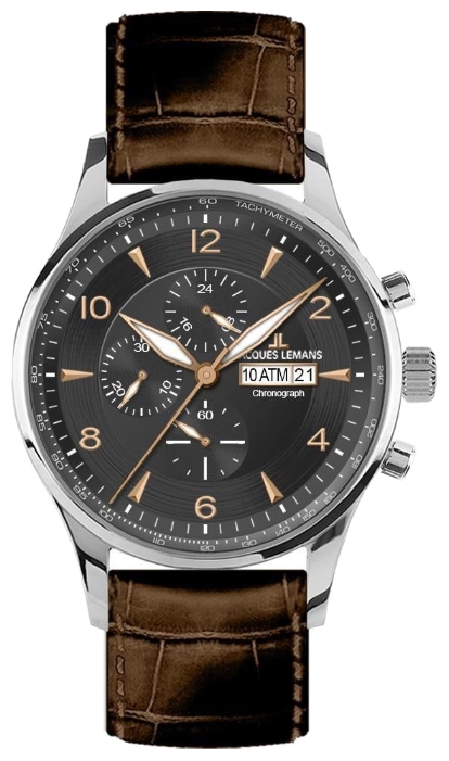 Jacques Lemans London 1-1844D Jacques Lemans London 1-1844DНаручные часы<br>Австрийские часы Jacques Lemans London 1-1844D<br><br>Пол: Мужские<br>Страна-производитель: Австрия<br>Механизм: Кварцевый<br>Материал корпуса: Сталь<br>Материал ремня/браслета: Кожа<br>Водозащита, диапазон: None<br>Стекло: Минеральное<br>Толщина корпуса: None<br>Стиль: None