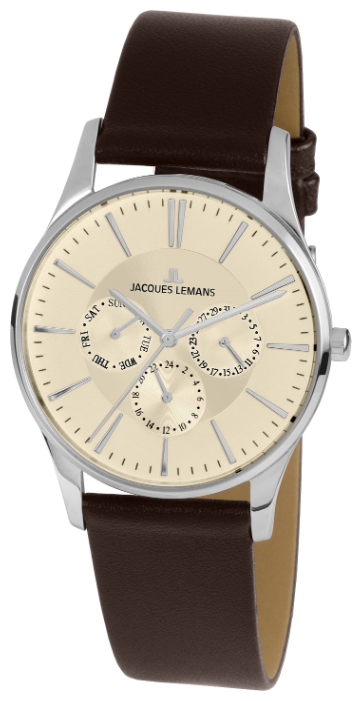 Jacques Lemans London 1-1929B Jacques Lemans London 1-1929BНаручные часы<br>Австрийские часы Jacques Lemans London 1-1929B<br><br>Пол: Мужские<br>Страна-производитель: Австрия<br>Механизм: Кварцевый<br>Материал корпуса: Сталь<br>Материал ремня/браслета: Кожа<br>Водозащита, диапазон: None<br>Стекло: Минеральное<br>Толщина корпуса: None<br>Стиль: None