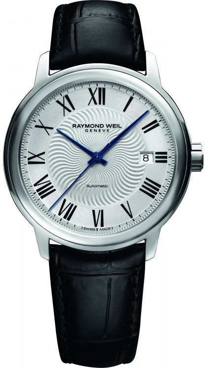 Raymond Weil Maestro 2237-STC-00659 Raymond Weil Maestro 2237-STC-00659Наручные часы<br>Швейцарские часы Raymond Weil Maestro 2237-STC-00659<br><br>Пол: Мужские<br>Страна-производитель: Швейцария<br>Механизм: Механический<br>Материал корпуса: Сталь<br>Материал ремня/браслета: Кожа<br>Водозащита, диапазон: None<br>Стекло: Сапфировое<br>Толщина корпуса: 9,15 мм<br>Стиль: None