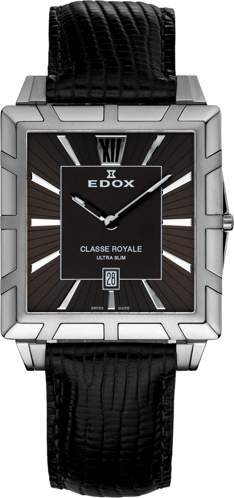 Edox Classe ROYALE 27029-3BRIN Edox Classe ROYALE 27029-3BRINНаручные часы<br>Швейцарские часы Edox Classe ROYALE 27029-3BRINДанная модель — яркий представитель коллекции Classe ROYALE. Это стильные мужские часы. Материал корпуса часов — сталь. В этих часах используется сапфировое стекло. Водозащита - 50 м. Цвет циферблата - коричневый. Диаметр корпуса 39,5мм.<br><br>Пол: Мужские<br>Страна-производитель: Швейцария<br>Механизм: Кварцевый<br>Материал корпуса: Сталь<br>Материал ремня/браслета: Кожа<br>Водозащита, диапазон: 20 - 100 м<br>Стекло: Сапфировое<br>Толщина корпуса: None<br>Стиль: Мода