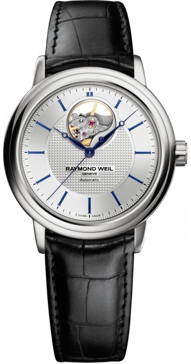 Raymond Weil Maestro 2827-STC-65001 Raymond Weil Maestro 2827-STC-65001Наручные часы<br>Швейцарские часы Raymond Weil Maestro 2827-STC-65001<br><br>Пол: Мужские<br>Страна-производитель: Швейцария<br>Механизм: Механический<br>Материал корпуса: Сталь<br>Материал ремня/браслета: Кожа<br>Водозащита, диапазон: 20 - 100 м<br>Стекло: Сапфировое<br>Толщина корпуса: 11 мм<br>Стиль: Классика