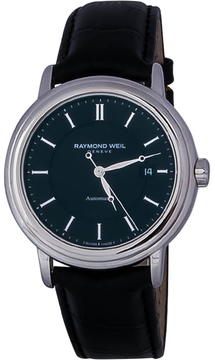 Raymond Weil Maestro 2847-STC-20001 Raymond Weil Maestro 2847-STC-20001Наручные часы<br>Швейцарские часы Raymond Weil Maestro 2847-STC-20001 Модель входит в коллекцию Maestro. Это модные мужские часы. Материал корпуса часов — сталь. Циферблат часов защищает сапфировое стекло. Водозащита этих часов 50 м.<br><br>Пол: Мужские<br>Страна-производитель: Швейцария<br>Механизм: Механический<br>Материал корпуса: Сталь<br>Материал ремня/браслета: Кожа<br>Водозащита, диапазон: 20 - 100 м<br>Стекло: Сапфировое<br>Толщина корпуса: 9.2 мм<br>Стиль: None