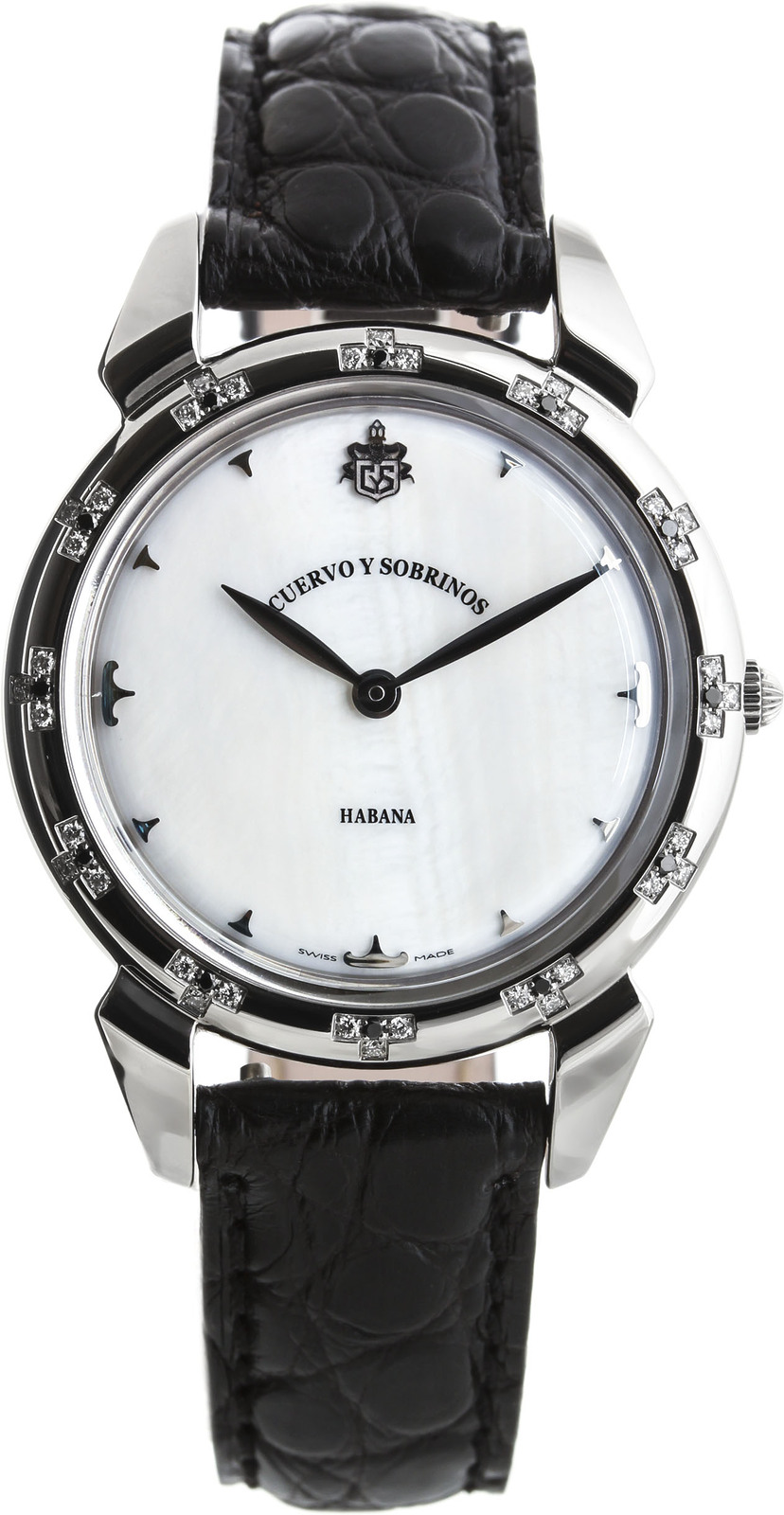 Cuervo y Sobrinos Historiador Lady 3112.1MA-l Cuervo y Sobrinos Historiador Lady 3112.1MA-lНаручные часы<br>Швейцарские часы Cuervo y Sobrinos Historiador Lady 3112.1MA-l<br><br>Пол: Женские<br>Страна-производитель: Швейцария<br>Механизм: Кварцевый<br>Материал корпуса: Сталь<br>Материал ремня/браслета: Кожа<br>Водозащита, диапазон: None<br>Стекло: Сапфировое<br>Толщина корпуса: 7,1 мм<br>Стиль: None