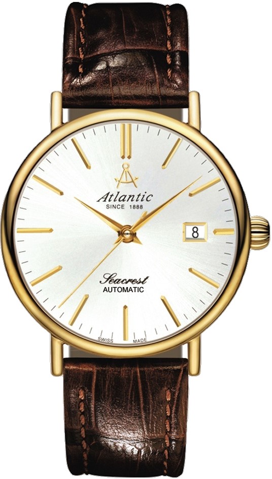 Atlantic Seacrest 50744.45.21 Atlantic Seacrest 50744.45.21Наручные часы<br>Швейцарские часы Atlantic Seacrest 50744.45.21<br><br>Пол: Мужские<br>Страна-производитель: Швейцария<br>Механизм: Механический<br>Материал корпуса: Сталь<br>Материал ремня/браслета: Кожа<br>Водозащита, диапазон: 20 - 100 м<br>Стекло: Сапфировое<br>Толщина корпуса: None<br>Стиль: Классика