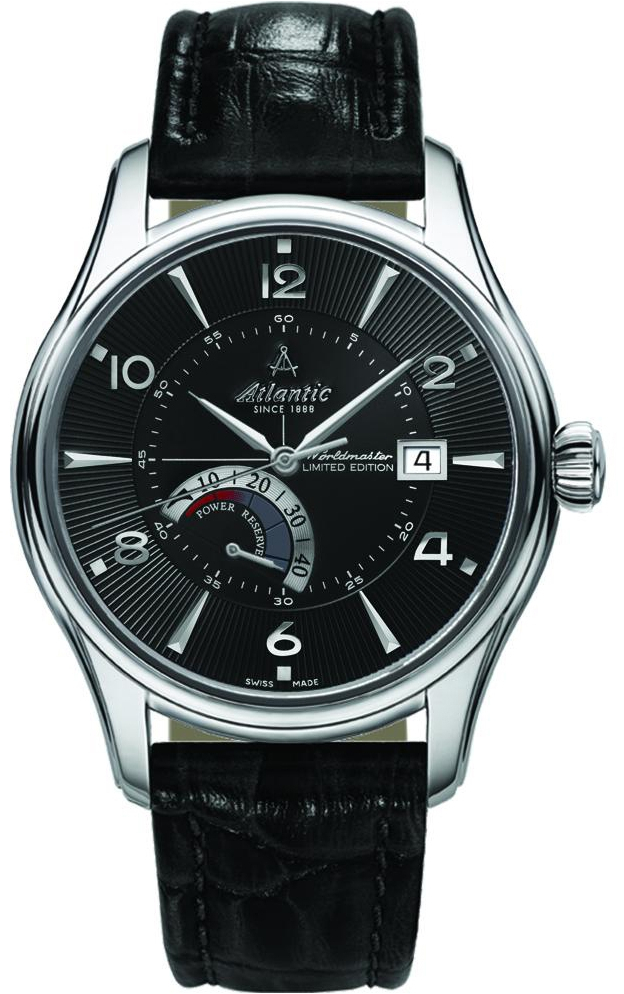 Atlantic Worldmaster 52755.41.65S Atlantic Worldmaster 52755.41.65SНаручные часы<br>Швейцарские часы Atlantic Worldmaster 52755.41.65S<br><br>Пол: Мужские<br>Страна-производитель: Швейцария<br>Механизм: Механический<br>Материал корпуса: Сталь<br>Материал ремня/браслета: Кожа<br>Водозащита, диапазон: 20 - 100 м<br>Стекло: Сапфировое<br>Толщина корпуса: None<br>Стиль: Классика