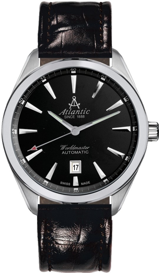 Atlantic Worldmaster 53750.41.61 Atlantic Worldmaster 53750.41.61Наручные часы<br>Швейцарские часы Atlantic Worldmaster 53750.41.61<br><br>Пол: Мужские<br>Страна-производитель: Швейцария<br>Механизм: Механический<br>Материал корпуса: Сталь<br>Материал ремня/браслета: Кожа<br>Водозащита, диапазон: 20 - 100 м<br>Стекло: Сапфировое<br>Толщина корпуса: None<br>Стиль: Классика