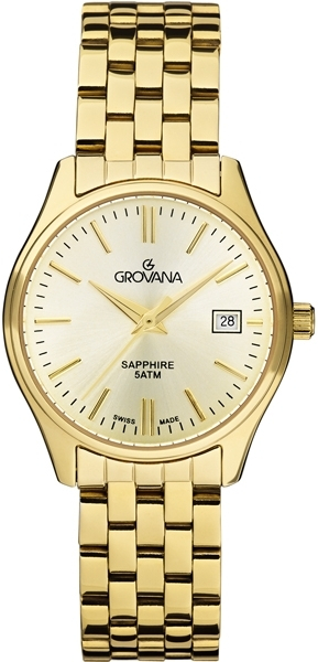 Grovana Traditional 5568.1111 Grovana Traditional 5568.1111Наручные часы<br>Швейцарские часы Grovana Traditional 5568.1111<br><br>Пол: Женские<br>Страна-производитель: Швейцария<br>Механизм: Кварцевый<br>Материал корпуса: Сталь<br>Материал ремня/браслета: Сталь<br>Водозащита, диапазон: None<br>Стекло: Сапфировое<br>Толщина корпуса: None<br>Стиль: None