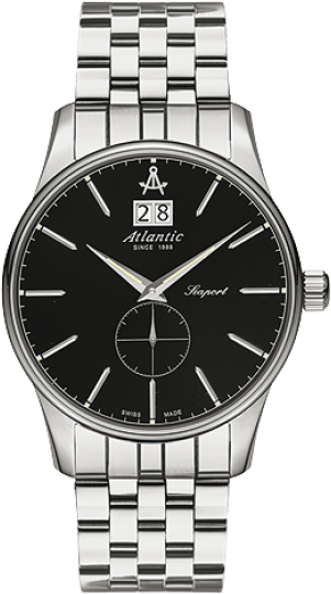 Atlantic Seaport 56355.41.61 Atlantic Seaport 56355.41.61Наручные часы<br>Швейцарские часы Atlantic Seaport 56355.41.61<br><br>Пол: Мужские<br>Страна-производитель: Швейцария<br>Механизм: Кварцевый<br>Материал корпуса: Сталь<br>Материал ремня/браслета: Сталь<br>Водозащита, диапазон: None<br>Стекло: Сапфировое<br>Толщина корпуса: None<br>Стиль: None