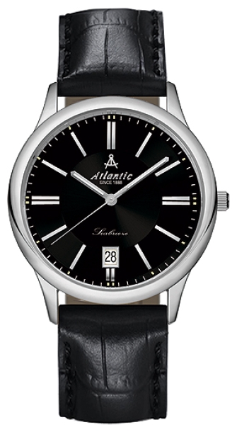 Atlantic Seabreeze 61351.41.61 Atlantic Seabreeze 61351.41.61Наручные часы<br>Швейцарские часы Atlantic Seabreeze 61351.41.61<br><br>Пол: Мужские<br>Страна-производитель: Швейцария<br>Механизм: Кварцевый<br>Материал корпуса: Сталь<br>Материал ремня/браслета: Кожа<br>Водозащита, диапазон: None<br>Стекло: Сапфировое<br>Толщина корпуса: None<br>Стиль: None