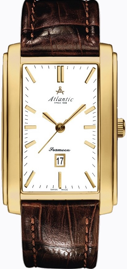 Atlantic Seamoon 67340.45.11 Atlantic Seamoon 67340.45.11Наручные часы<br>Швейцарские часы Atlantic Seamoon 67340.45.11<br><br>Пол: Мужские<br>Страна-производитель: Швейцария<br>Механизм: Кварцевый<br>Материал корпуса: Сталь<br>Материал ремня/браслета: Кожа<br>Водозащита, диапазон: 20 - 100 м<br>Стекло: Сапфировое<br>Толщина корпуса: 7 мм<br>Стиль: Классика