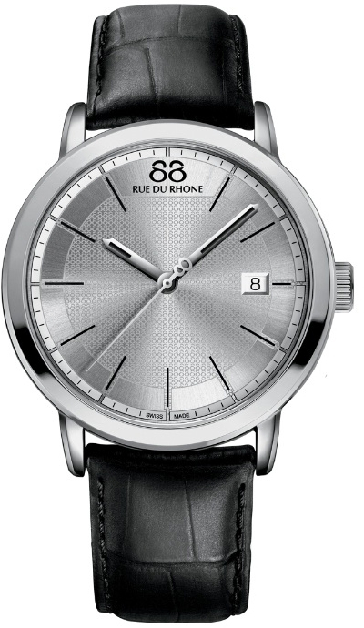 88 Rue Du Rhone Double 8 Origin 87WA130015 88 Rue Du Rhone Double 8 Origin 87WA130015Наручные часы<br>Швейцарские часы 88 Rue Du Rhone Double 8 Origin 87WA130015 Данная модель входит в коллекцию Double 8 Origin. Это настоящие мужские часы. Материал корпуса часов — сталь. Циферблат часов защищает сапфировое стекло. Водозащита этой модели 50 м. Цвет циферблата - черный. Из основных функций на циферблате представлены: часы, минуты, секунды. В данной модели используются следующие усложнения: дата, . Диаметр корпуса данной модели 42мм.<br><br>Пол: Мужские<br>Страна-производитель: None<br>Механизм: Кварцевый<br>Материал корпуса: Сталь<br>Материал ремня/браслета: Кожа<br>Водозащита, диапазон: None<br>Стекло: Сапфировое<br>Толщина корпуса: 10 мм<br>Стиль: Классика
