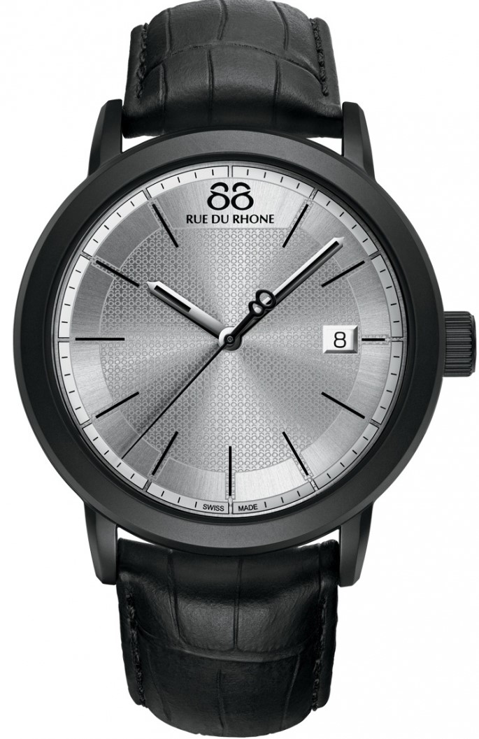 88 Rue Du Rhone Double 8 Origin 87WA130020 88 Rue Du Rhone Double 8 Origin 87WA130020Наручные часы<br>Швейцарские часы 88 Rue Du Rhone Double 8 Origin 87WA130020Модель входит в коллекцию Double 8 Origin. Это великолепные мужские часы. Материал корпуса часов — сталь. Циферблат часов защищает сапфировое стекло. Водозащита этих часов 50 м. Цвет циферблата - серебристый. Циферблат содержит часы, минуты, секунды. В этой модели используются такие усложнения как дата, . Часы обладают корпусом 45мм.<br><br>Пол: Мужские<br>Страна-производитель: None<br>Механизм: Кварцевый<br>Материал корпуса: Сталь<br>Материал ремня/браслета: Кожа<br>Водозащита, диапазон: None<br>Стекло: Сапфировое<br>Толщина корпуса: 11,7 мм<br>Стиль: Классика