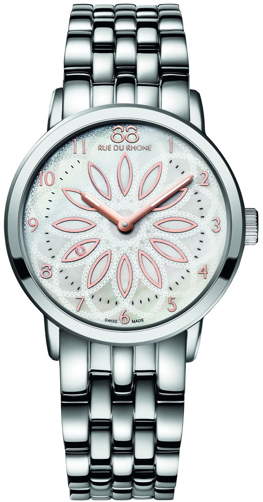 88 Rue Du Rhone Double 8 Origin 87WA140010 88 Rue Du Rhone Double 8 Origin 87WA140010Наручные часы<br>Швейцарские часы 88 Rue Du Rhone Double 8 Origin 87WA140010<br><br>Для кого?: Женские<br>Страна-производитель: Швейцария<br>Механизм: Кварцевый<br>Материал корпуса: Сталь<br>Материал ремня/браслета: Сталь<br>Водозащита, диапазон: 20 - 100 м<br>Стекло: Сапфировое<br>Толщина корпуса/: <br>Стиль: Классика