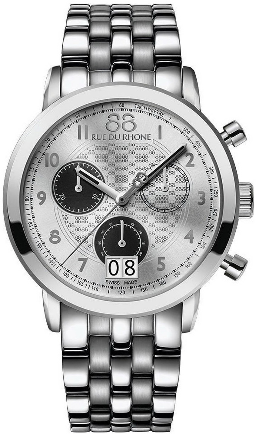 88 Rue Du Rhone Double 8 Origin 87WA140032 88 Rue Du Rhone Double 8 Origin 87WA140032Наручные часы<br>Швейцарские часы 88 Rue Du Rhone Double 8 Origin 87WA140032<br><br>Пол: Мужские<br>Страна-производитель: Швейцария<br>Механизм: Кварцевый<br>Материал корпуса: Сталь<br>Материал ремня/браслета: Сталь<br>Водозащита, диапазон: 20 - 100 м<br>Стекло: Сапфировое<br>Толщина корпуса: 11 мм<br>Стиль: Классика