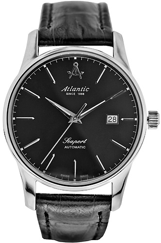 Atlantic Seaport 56751.41.61 Atlantic Seaport 56751.41.61Наручные часы<br>Швейцарские часы Atlantic Seaport 56751.41.61<br><br>Для кого?: Мужские<br>Страна-производитель: Швейцария<br>Механизм: Механический<br>Материал корпуса: Сталь<br>Материал ремня/браслета: Кожа<br>Водозащита, диапазон: 20 - 100 м<br>Стекло: Сапфировое<br>Толщина корпуса/: <br>Стиль: Классика