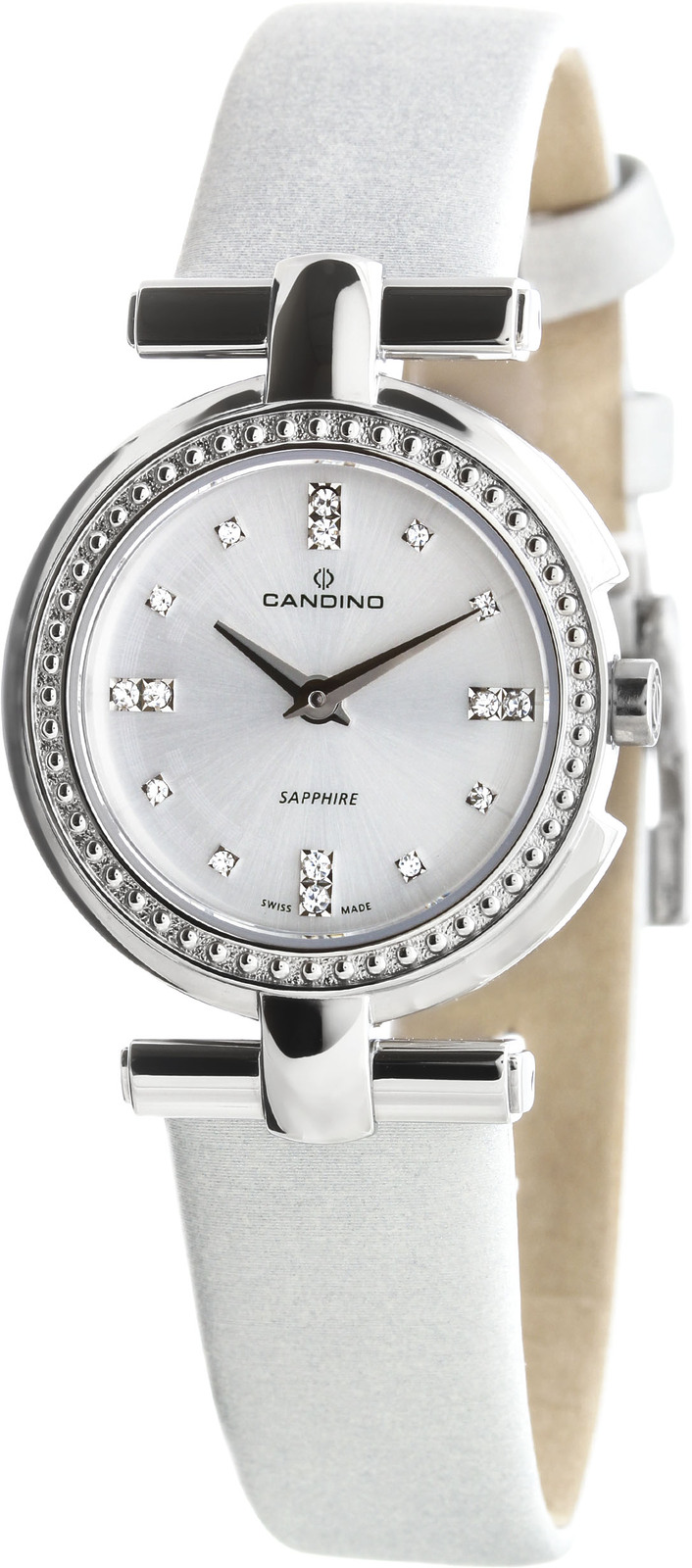 Candino Elegance C4560/1 Candino Elegance C4560/1Наручные часы<br>Швейцарские часы Candino Elegance C4560/1<br><br>Для кого?: Женские<br>Страна-производитель: Швейцария<br>Механизм: Кварцевый<br>Материал корпуса: Сталь<br>Материал ремня/браслета: Текстиль<br>Водозащита, диапазон: 20 - 100 м<br>Стекло: Сапфировое<br>Толщина корпуса: 7 мм<br>Стиль: Классика