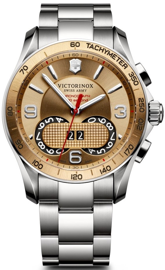 Victorinox Swiss Army 241619 Victorinox Swiss Army 241619Наручные часы<br>Швейцарские часы Victorinox Swiss Army 241619<br><br>Для кого?: Мужские<br>Страна-производитель: Швейцария<br>Механизм: Кварцевый<br>Материал корпуса: Сталь<br>Материал ремня/браслета: Сталь<br>Водозащита, диапазон: 100 - 150 м<br>Стекло: Сапфировое<br>Толщина корпуса/: <br>Стиль: Спорт