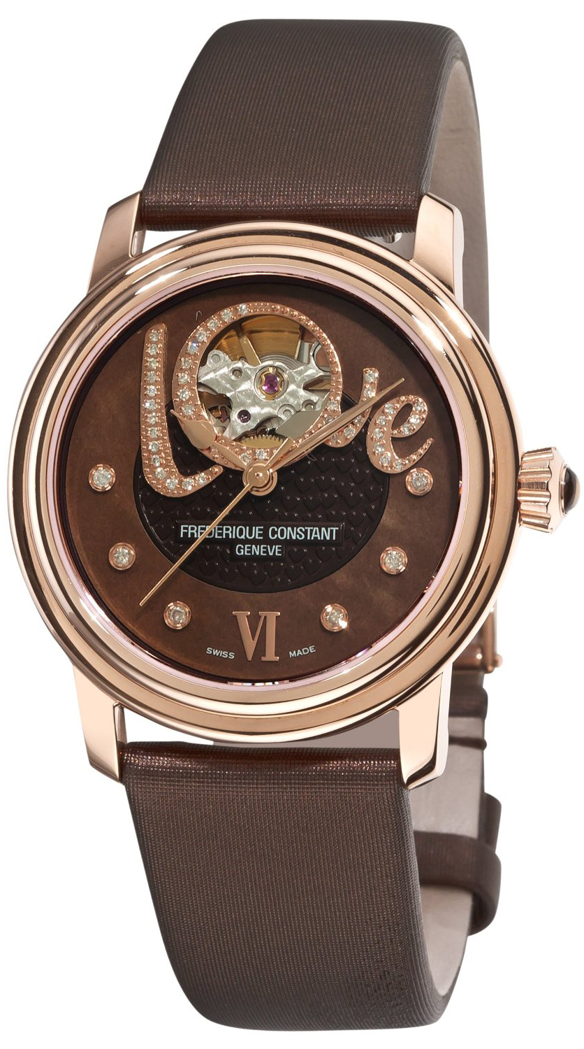 Frederique Constant Persuasion FC-310CLHB2P4 Frederique Constant Persuasion FC-310CLHB2P4Наручные часы<br>Швейцарские часы Frederique Constant Persuasion FC-310CLHB2P4Представленная модель входит в коллекцию Persuasion. Это женские часы. Материал корпуса часов — сталь+золото. В этих часах используется сапфировое стекло. Часы этой модели обладают водозащитой 50 м. Цвет циферблата - коричневый. Часы обладают корпусом 34мм. Блеск модели придаёт наличие бриллиантов.<br><br>Пол: Женские<br>Страна-производитель: Швейцария<br>Механизм: Механический<br>Материал корпуса: Сталь+Золото<br>Материал ремня/браслета: Текстиль<br>Водозащита, диапазон: 20 - 100 м<br>Стекло: Сапфировое<br>Толщина корпуса: None<br>Стиль: Мода
