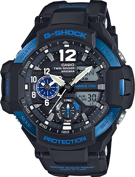 Casio G-shock Gravitymaster GA-1100-2B Casio G-shock Gravitymaster GA-1100-2BНаручные часы<br>Японские часы Casio G-shock Gravitymaster GA-1100-2B<br><br>Пол: Мужские<br>Страна-производитель: Япония<br>Механизм: Кварцевый<br>Материал корпуса: Пластик<br>Материал ремня/браслета: Каучук<br>Водозащита, диапазон: None<br>Стекло: Минеральное<br>Толщина корпуса: 16,6 мм<br>Стиль: None