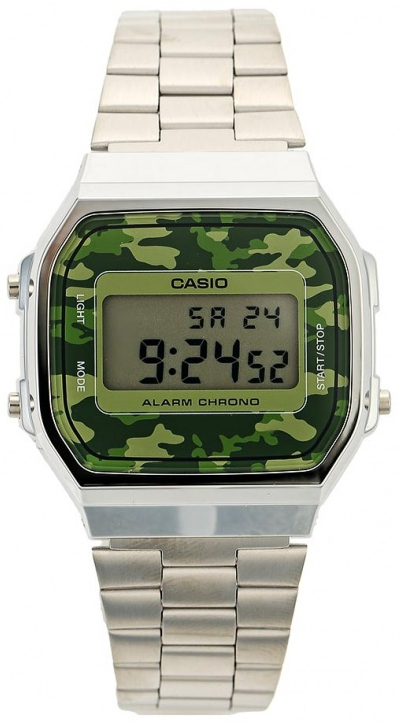 Casio A-168WEC-3E Casio A-168WEC-3EНаручные часы<br>Японские часы Casio A-168WEC-3E<br><br>Пол: Unisex<br>Страна-производитель: Япония<br>Механизм: Кварцевый<br>Материал корпуса: Пластик<br>Материал ремня/браслета: Сталь<br>Водозащита, диапазон: None<br>Стекло: Пластиковое<br>Толщина корпуса: 9.6 мм<br>Стиль: None