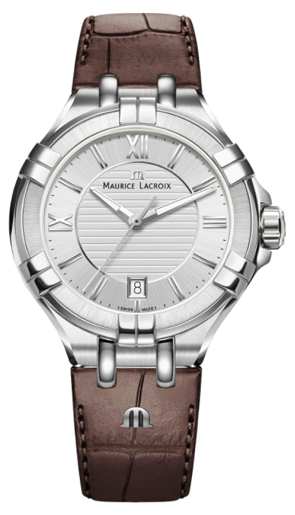Maurice Lacroix Aikon AI1006-SS001-130-1 Maurice Lacroix Aikon AI1006-SS001-130-1Наручные часы<br>Швейцарские часы Maurice Lacroix Aikon AI1006-SS001-130-1<br><br>Пол: Женские<br>Страна-производитель: Швейцария<br>Механизм: Кварцевый<br>Материал корпуса: Сталь<br>Материал ремня/браслета: Кожа<br>Водозащита, диапазон: None<br>Стекло: Сапфировое<br>Толщина корпуса: None<br>Стиль: None