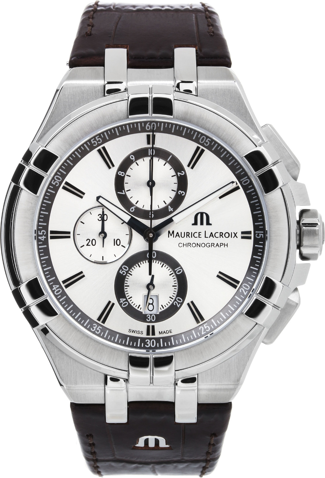 Maurice Lacroix Aikon AI1018-SS001-130-1 Maurice Lacroix Aikon AI1018-SS001-130-1Наручные часы<br>Швейцарские часы Maurice Lacroix Aikon AI1018-SS001-130-1<br><br>Пол: Мужские<br>Страна-производитель: Швейцария<br>Механизм: Кварцевый<br>Материал корпуса: Сталь<br>Материал ремня/браслета: Кожа<br>Водозащита, диапазон: None<br>Стекло: Сапфировое<br>Толщина корпуса: None<br>Стиль: None