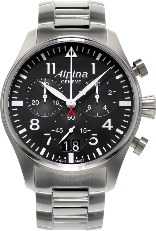 Alpina Startimer Pilot AL-372B4S6B Alpina Startimer Pilot AL-372B4S6BНаручные часы<br>Швейцарские часы Alpina Startimer Pilot AL-372B4S6B<br><br>Пол: Мужские<br>Страна-производитель: Швейцария<br>Механизм: Кварцевый<br>Материал корпуса: Сталь<br>Материал ремня/браслета: Сталь<br>Водозащита, диапазон: None<br>Стекло: Сапфировое<br>Толщина корпуса: 13 мм<br>Стиль: None