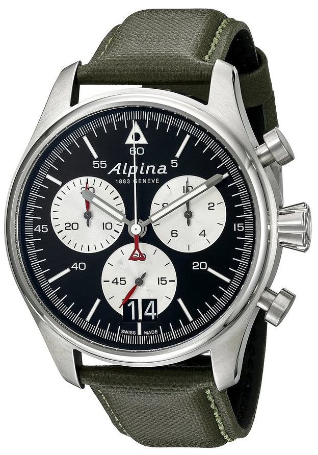 Alpina Startimer AL-372BS4S6 Alpina Startimer AL-372BS4S6Наручные часы<br>Швейцарские часы Alpina Startimer AL-372BS4S6<br><br>Пол: Мужские<br>Страна-производитель: Швейцария<br>Механизм: Кварцевый<br>Материал корпуса: Сталь<br>Материал ремня/браслета: Кожа<br>Водозащита, диапазон: None<br>Стекло: Сапфировое<br>Толщина корпуса: 10 мм<br>Стиль: None