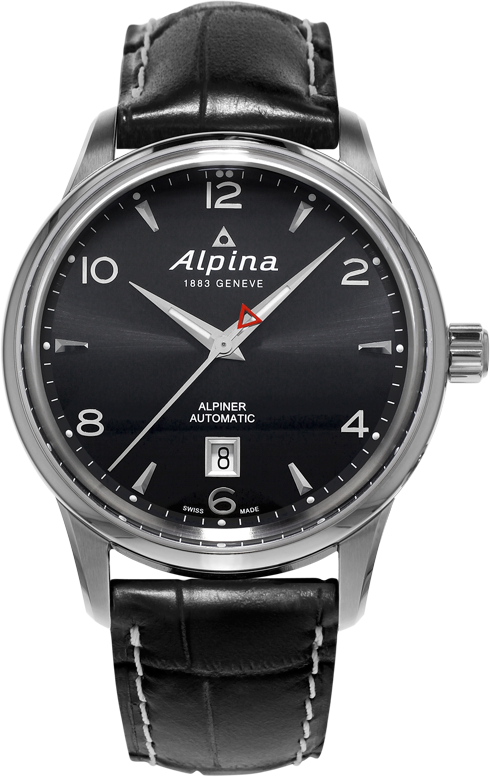 Alpina AL-525B4E6B Alpina AL-525B4E6BНаручные часы<br>Швейцарские часы Alpina Alpiner Automatic AL-525B4E6B<br><br>Пол: Мужские<br>Страна-производитель: Швейцария<br>Механизм: Механический<br>Материал корпуса: Сталь<br>Материал ремня/браслета: Сталь<br>Водозащита, диапазон: 20 - 100 м<br>Стекло: Сапфировое<br>Толщина корпуса: None<br>Стиль: Классика