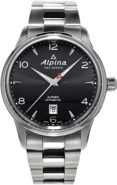 Alpina AL-525B4E6B Alpina AL-525B4E6BНаручные часы<br>Швейцарские часы Alpina Alpiner Automatic AL-525B4E6B<br><br>Пол: Мужские<br>Страна-производитель: Швейцария<br>Механизм: Механический<br>Материал корпуса: Сталь<br>Материал ремня/браслета: Сталь<br>Водозащита, диапазон: 20 - 100 м<br>Стекло: Сапфировое<br>Толщина корпуса: None<br>Стиль: Классика
