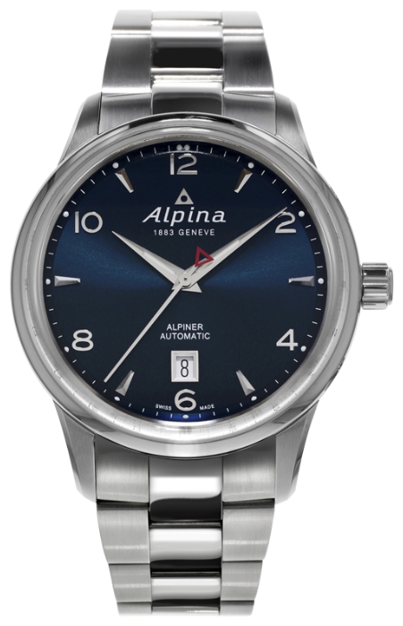 Alpina AL-525N4E6B Alpina AL-525N4E6BНаручные часы<br>Швейцарские часы Alpina Alpiner Automatic AL-525N4E6B<br><br>Пол: Мужские<br>Страна-производитель: Швейцария<br>Механизм: Механический<br>Материал корпуса: Сталь<br>Материал ремня/браслета: Сталь<br>Водозащита, диапазон: 20 - 100 м<br>Стекло: Сапфировое<br>Толщина корпуса: None<br>Стиль: Классика