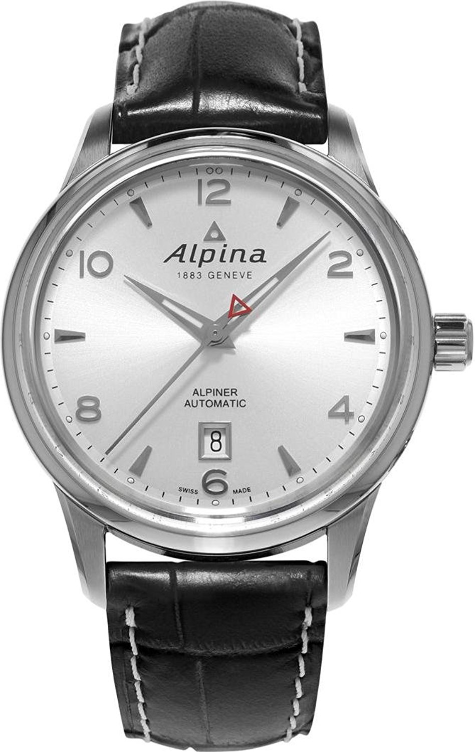 Alpina AL-525S4E6 Alpina AL-525S4E6Наручные часы<br>Швейцарские часы Alpina Alpiner Automatic AL-525S4E6<br><br>Пол: Мужские<br>Страна-производитель: Швейцария<br>Механизм: Механический<br>Материал корпуса: Сталь<br>Материал ремня/браслета: Кожа<br>Водозащита, диапазон: 20 - 100 м<br>Стекло: Сапфировое<br>Толщина корпуса: None<br>Стиль: Классика