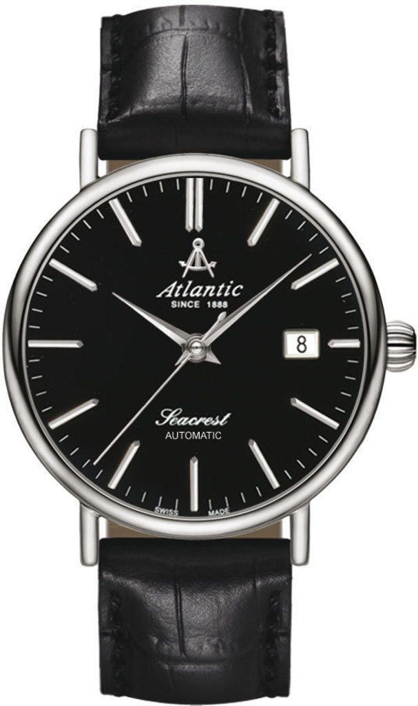 Atlantic Seacrest 50744.41.61 Atlantic Seacrest 50744.41.61Наручные часы<br>Швейцарские часы Atlantic Seacrest 50744.41.61<br><br>Пол: Мужские<br>Страна-производитель: Швейцария<br>Механизм: Механический<br>Материал корпуса: Сталь<br>Материал ремня/браслета: Кожа<br>Водозащита, диапазон: 20 - 100 м<br>Стекло: Сапфировое<br>Толщина корпуса: 8 мм<br>Стиль: Классика
