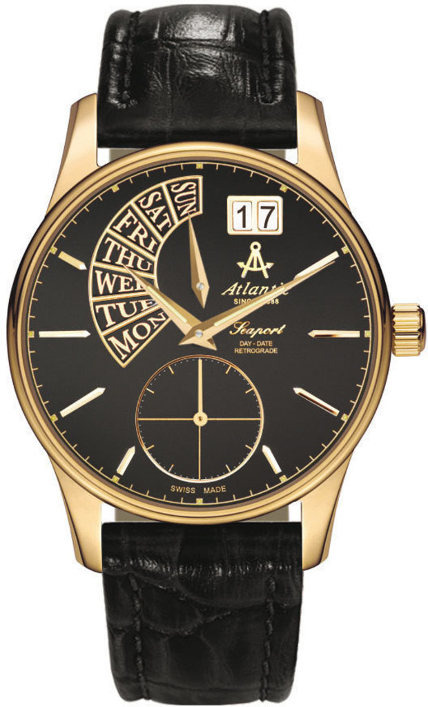 Atlantic Seaport 56351.45.61 Atlantic Seaport 56351.45.61Наручные часы<br>Швейцарские часы Atlantic Seaport 56351.45.61<br><br>Пол: Мужские<br>Страна-производитель: Швейцария<br>Механизм: Кварцевый<br>Материал корпуса: Сталь<br>Материал ремня/браслета: Кожа<br>Водозащита, диапазон: 20 - 100 м<br>Стекло: Сапфировое<br>Толщина корпуса: None<br>Стиль: Классика