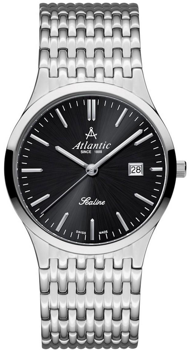 Atlantic Sealine 62347.41.61 Atlantic Sealine 62347.41.61Наручные часы<br>Швейцарские часы Atlantic Sealine 62347.41.61<br><br>Пол: Мужские<br>Страна-производитель: Швейцария<br>Механизм: Кварцевый<br>Материал корпуса: Сталь<br>Материал ремня/браслета: Сталь<br>Водозащита, диапазон: 20 - 100 м<br>Стекло: Сапфировое<br>Толщина корпуса: None<br>Стиль: Классика